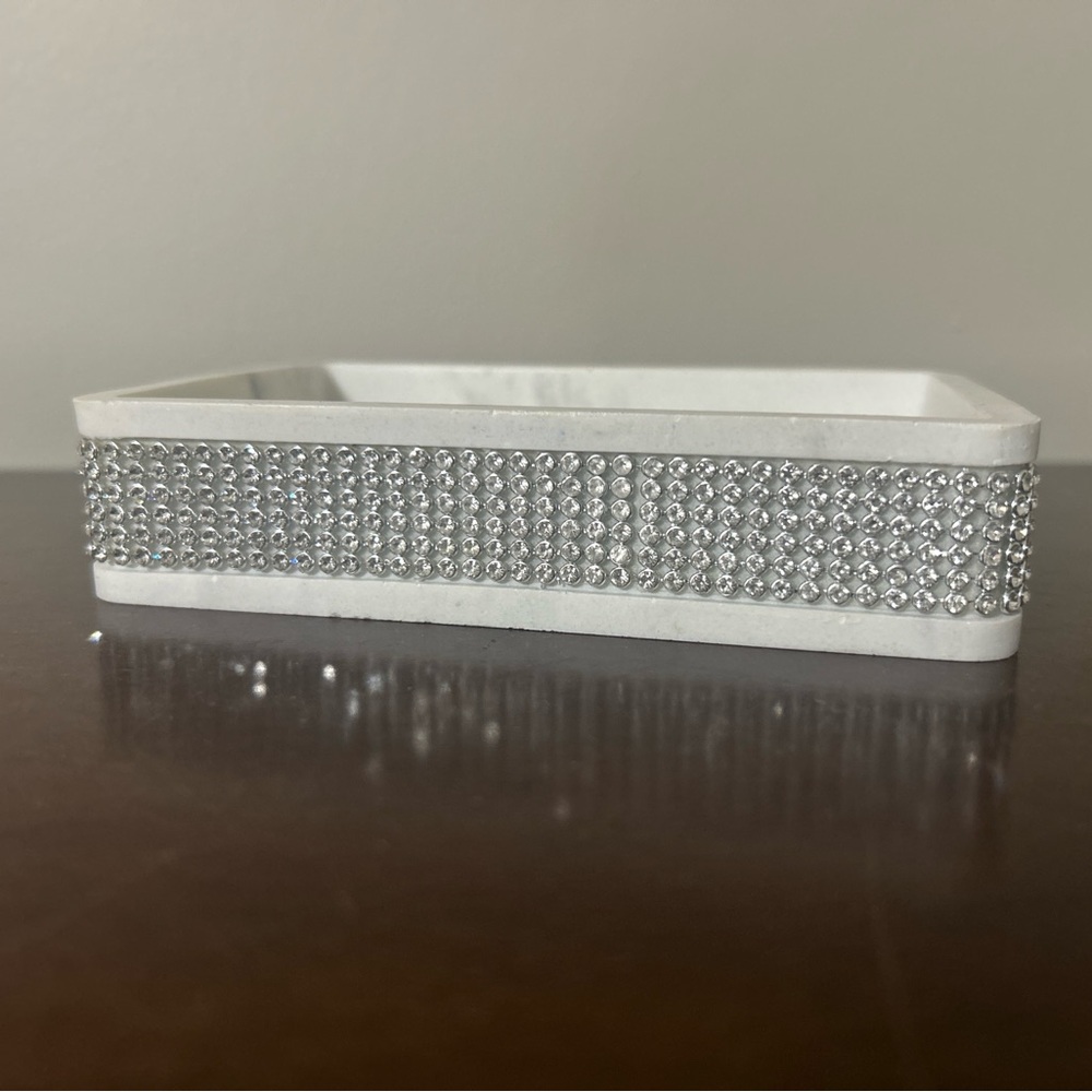 Bedazzled soap/jewelry dish